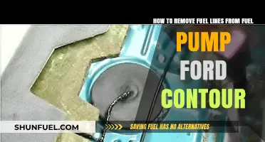 Fuel Pump Removal: Ford Contour Guide to Line Extraction