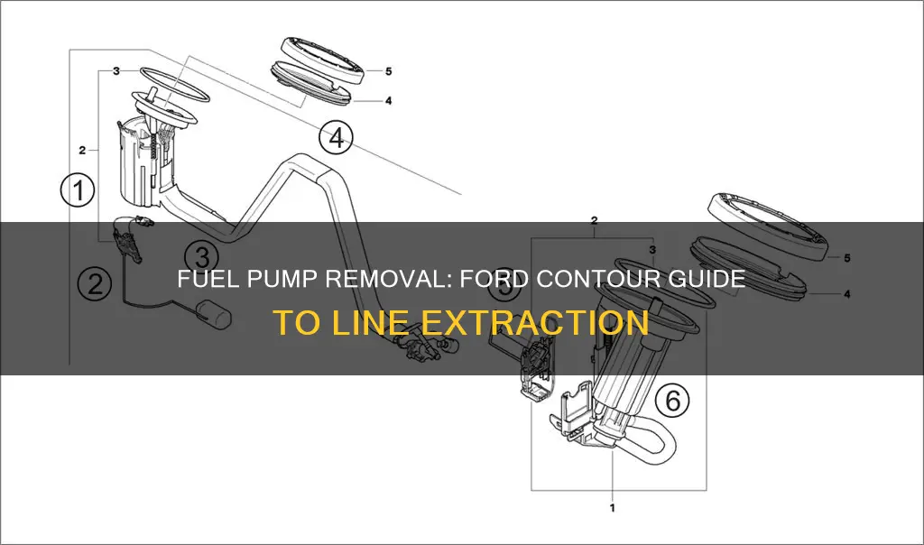 how to remove fuel lines from fuel pump ford contour