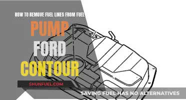 Removing Fuel Lines: Ford Contour Fuel Pump Guide