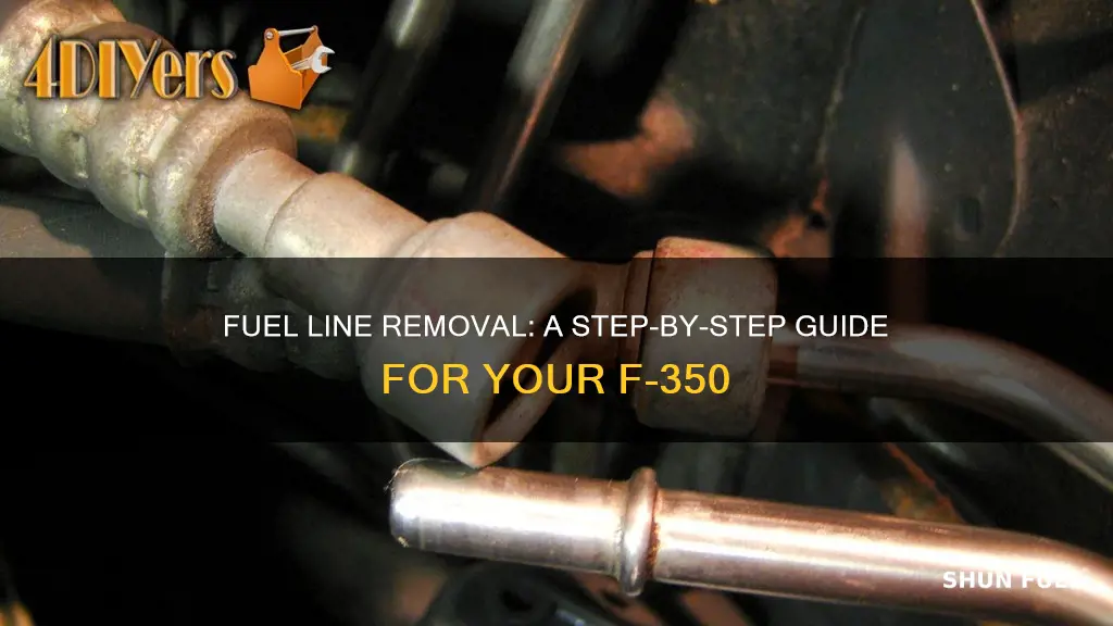 how to remove fuel lines from gas tank f350