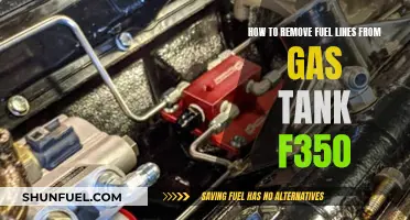 Removing Fuel Lines: F350 Gas Tank Guide