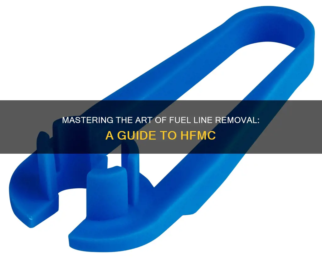 how to remove fuel lines from hfcm