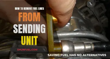 Removing Fuel Lines: Tips for Detaching from Sending Units