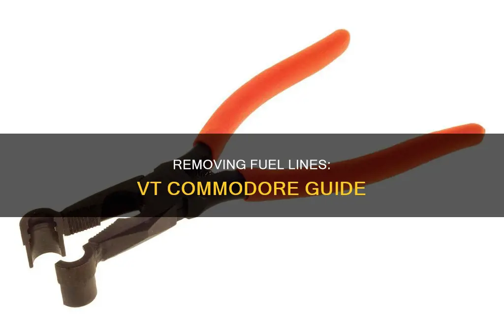 how to remove fuel lines from vt commodore
