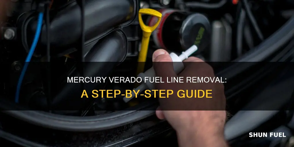 how to remove fuel lines mercury verado