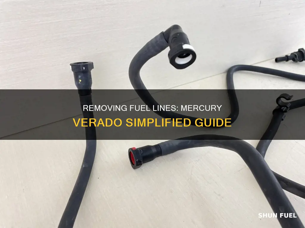 how to remove fuel lines mercury verado