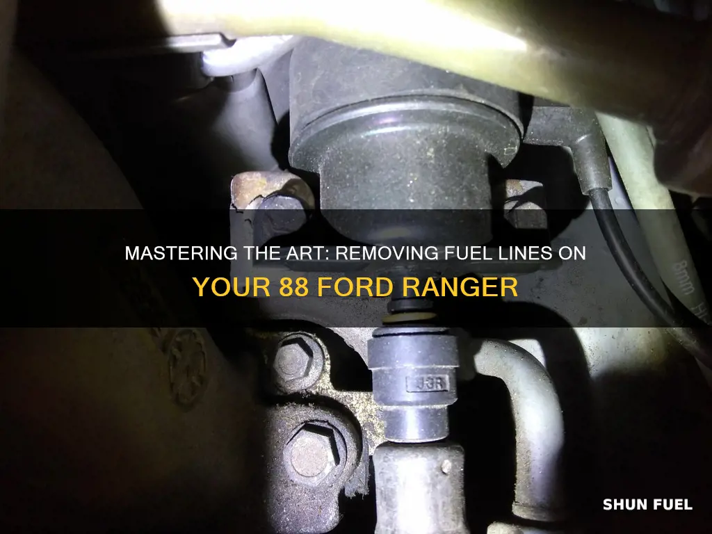 how to remove fuel lines on 88 ford ranger