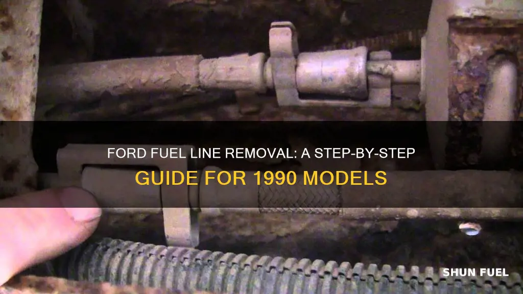 how to remove fuel lines on a 1990 ford