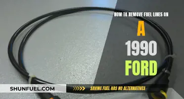 Removing Fuel Lines: 1990 Ford Guide