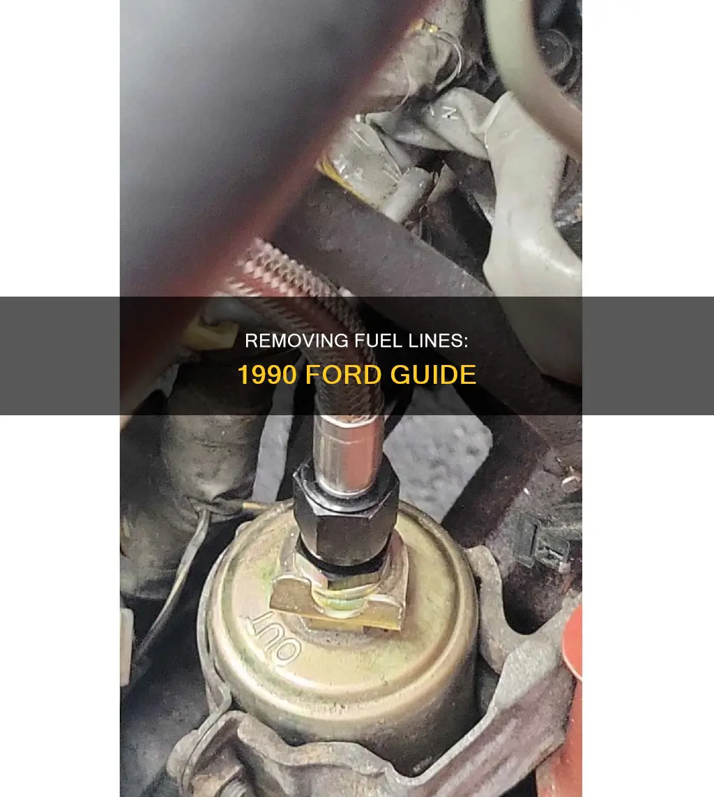 how to remove fuel lines on a 1990 ford