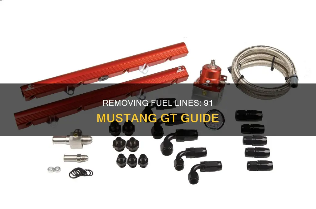 how to remove fuel lines on a 91 mustang gt