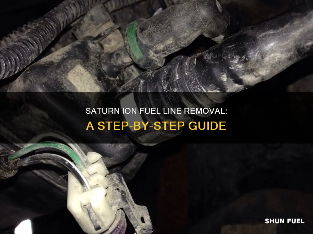 how to remove fuel lines saturn ion