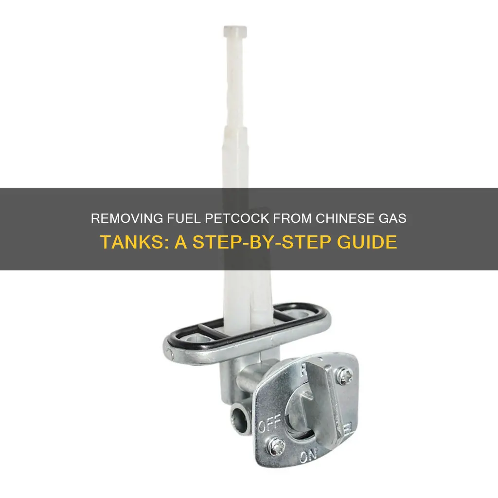how to remove fuel petcock from chinese gas tank