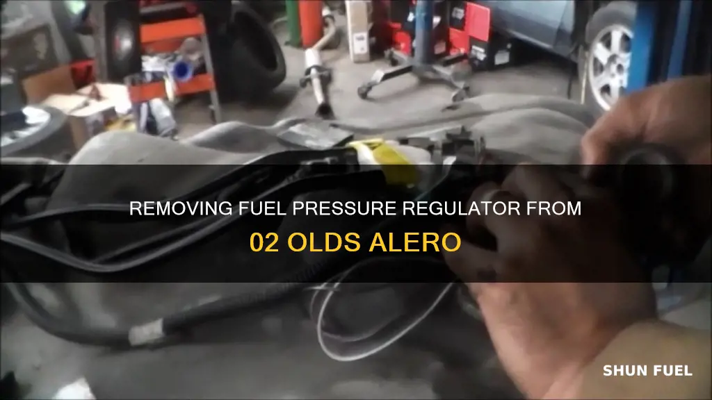 how to remove fuel pressure reg 02 olds alero