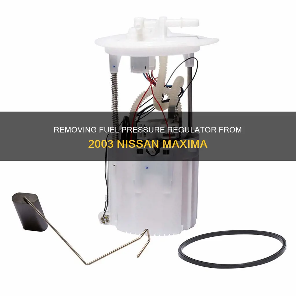 how to remove fuel pressure regulator 2003 nissan maxima