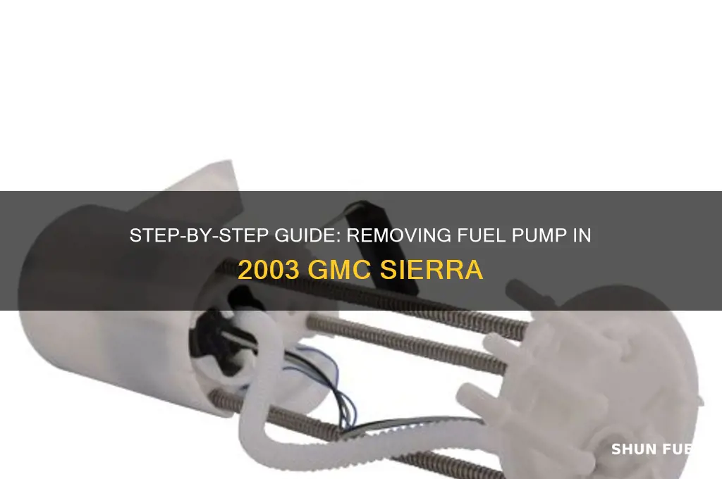 how to remove fuel pump 03 sierra
