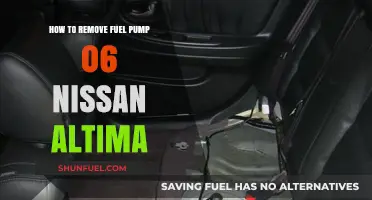 Step-by-Step Guide to Removing the Fuel Pump in a 2006 Nissan Altima