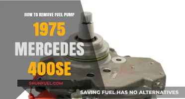 Removing the Fuel Pump on a 1975 Mercedes 400SE: DIY Guide