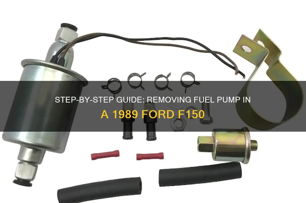how to remove fuel pump 1989 ford f150