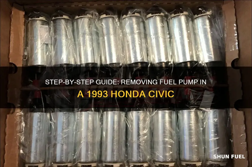 how to remove fuel pump 1993 honda civic