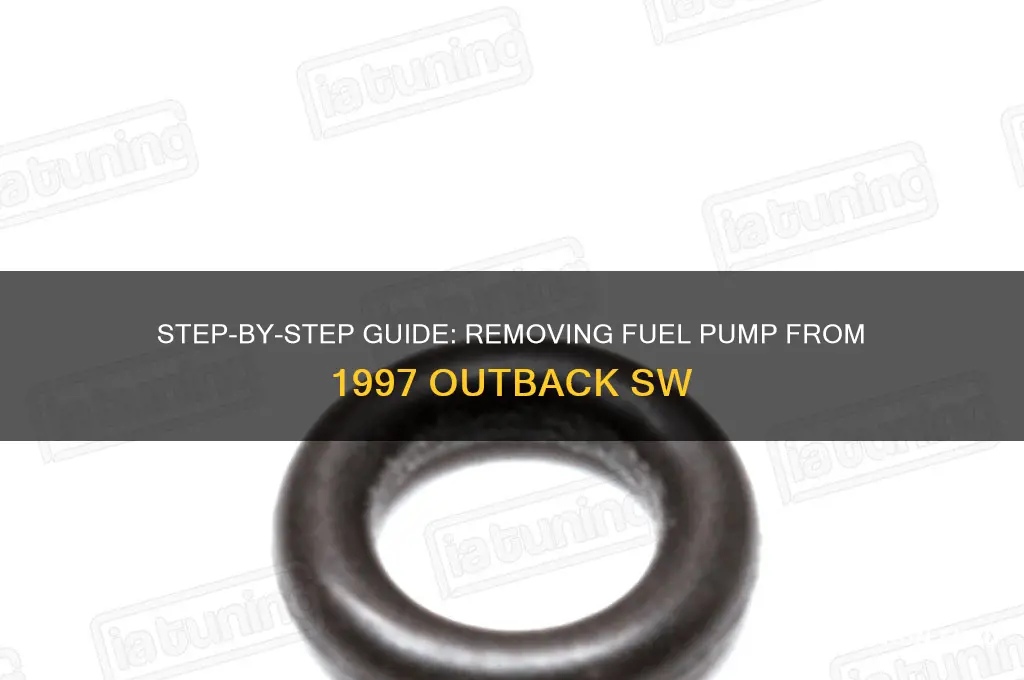 how to remove fuel pump 1997 outback sw