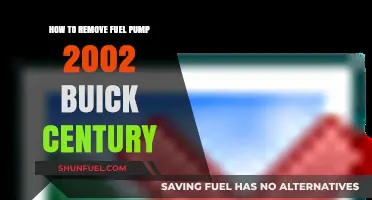 DIY Guide: Removing the Fuel Pump in a 2002 Buick Century