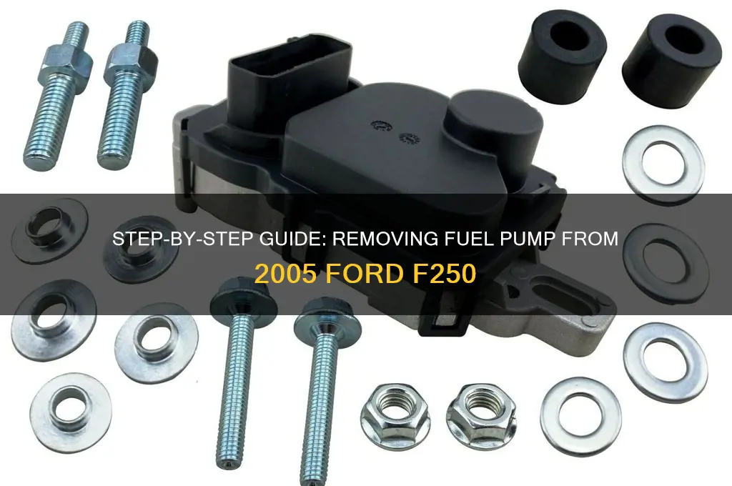 how to remove fuel pump 2005 f250