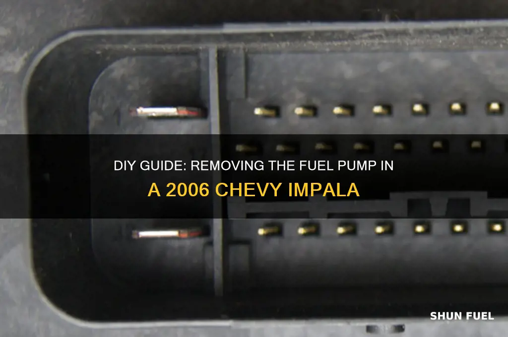 how to remove fuel pump 2006 chevy impala