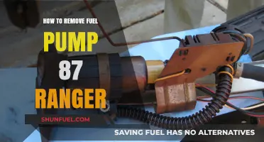 Step-by-Step Guide: Removing Fuel Pump from 1987 Ford Ranger