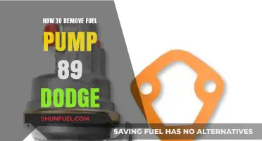 Step-by-Step Guide to Removing Fuel Pump in 89 Dodge