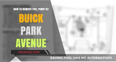 Removing the Fuel Pump in a 1993 Buick Park Avenue: Step-by-Step Guide