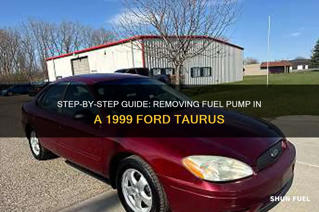 how to remove fuel pump 99 ford taurus