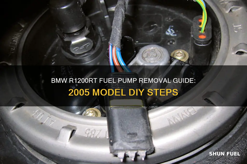 how to remove fuel pump assemble in 2005 bmw r1200rt