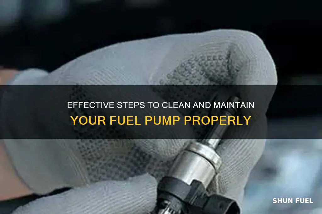 how to remove fuel pump clean