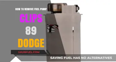 Removing Fuel Pump Clips on an 89 Dodge: Step-by-Step Guide