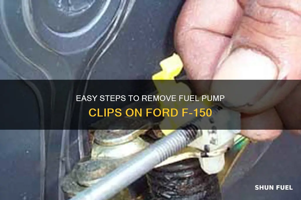 how to remove fuel pump clips on ford f-150
