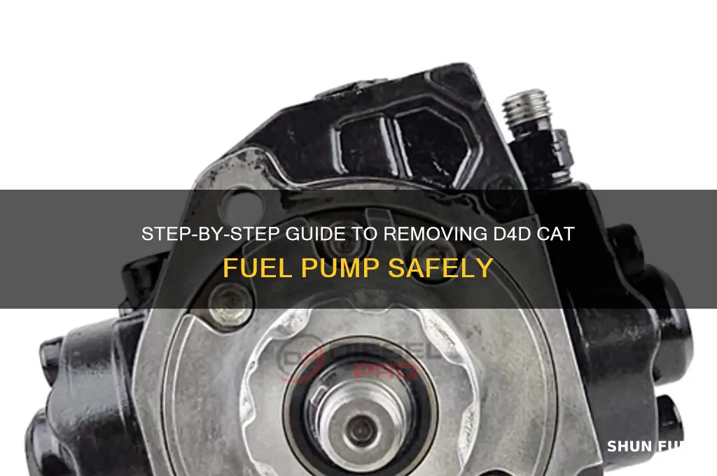 how to remove fuel pump d4d cat