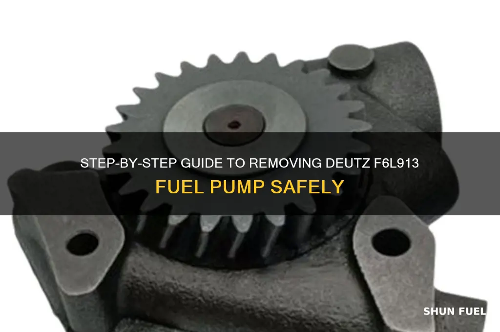 how to remove fuel pump deutz f6l913