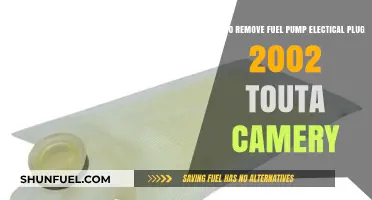 Removing the Fuel Pump Electrical Plug in a 2002 Toyota Camry