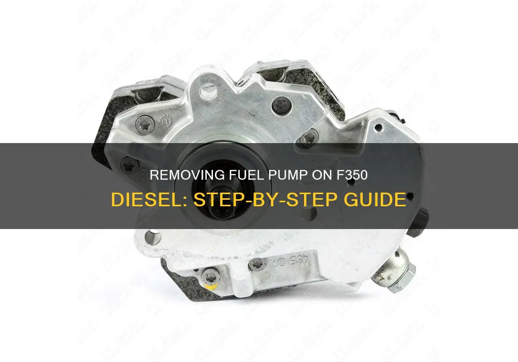 how to remove fuel pump f350 diesel