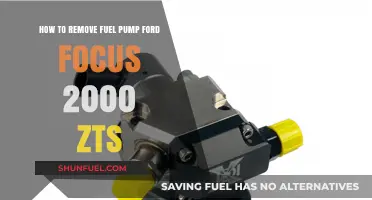Step-by-Step Guide: Removing Fuel Pump in 2000 Ford Focus ZTS