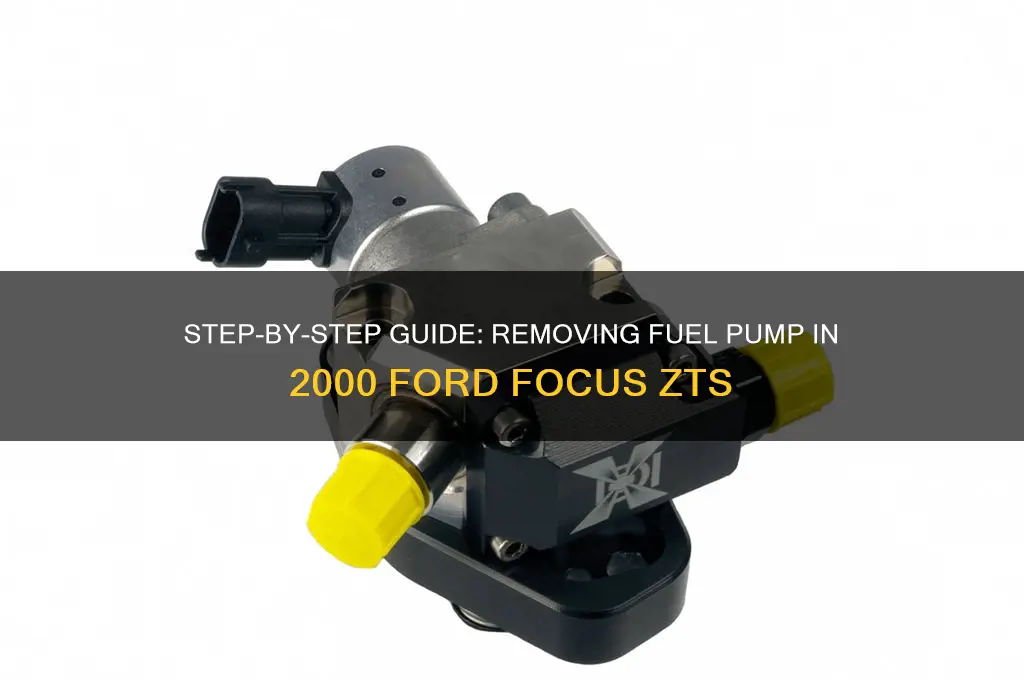 how to remove fuel pump ford focus 2000 zts