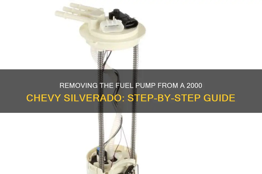 how to remove fuel pump from 2000 silverad