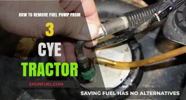 Step-by-Step Guide to Removing Fuel Pump from 3 Cylinder Tractor