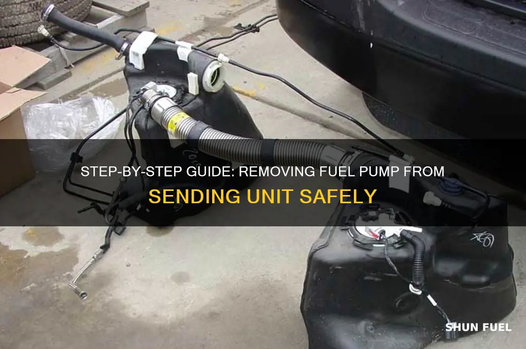 how to remove fuel pump from sending unit