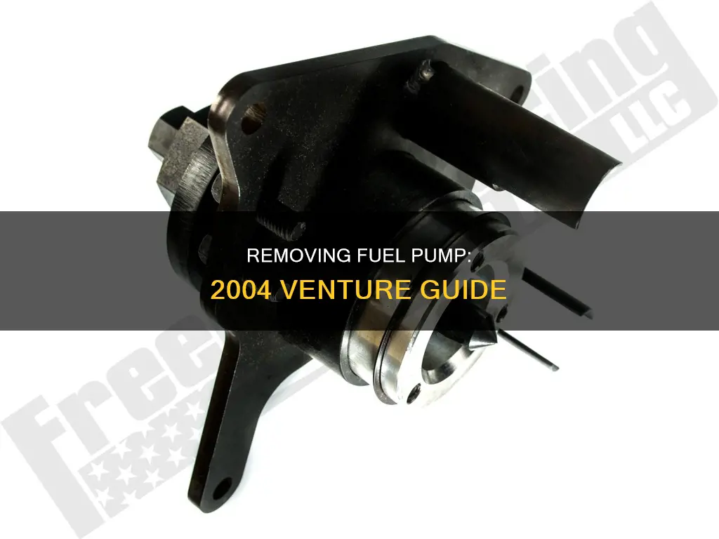 how to remove fuel pump from tank 2004 venture