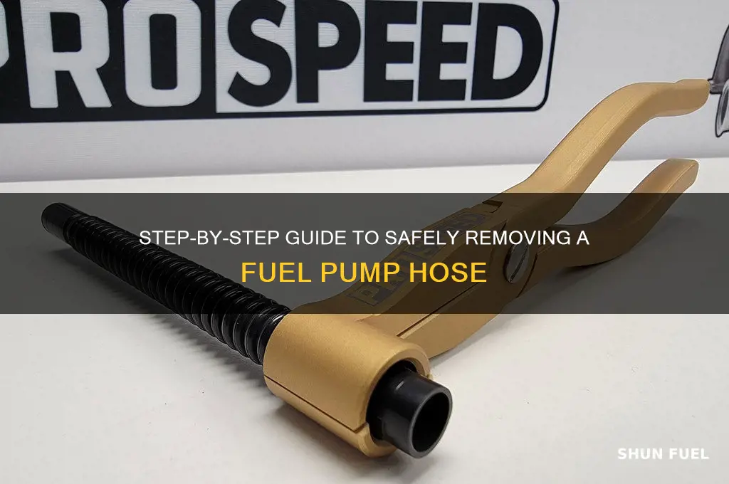 how to remove fuel pump hose