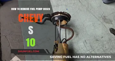 Easy Steps to Remove Fuel Pump Hoses on Chevy S-10