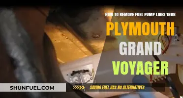 Simplifying Fuel Pump Line Removal: A Guide for 1998 Plymouth Grand Voyager Owners