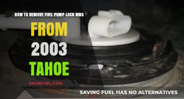 Removing the Fuel Pump Lock Ring on a 2003 Tahoe